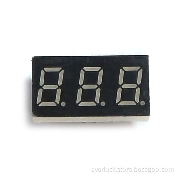 7 Segment LED Display with Gray Surface and Common Anode, Suitable for Outdoor